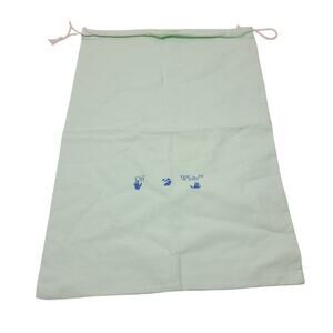 Off-White Virgil Abloh Authentic Green Dust Bag Sneaker Handbag Storage 19x13.5